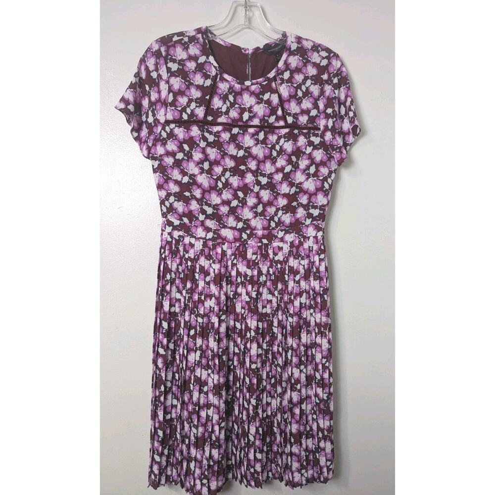Banana Republic Factory Pleated Dress Size 6 NEW With Tags Cap Sleeves Lined